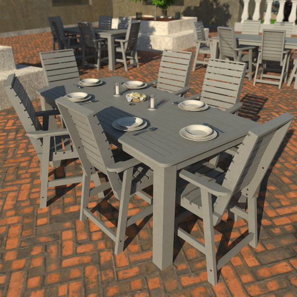 Glennville 7pc 42x84 Counter Dining Set Dining Set