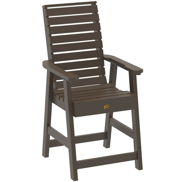Glennville Counter Dining Arm Chair Arm Chair Weathered Acorn