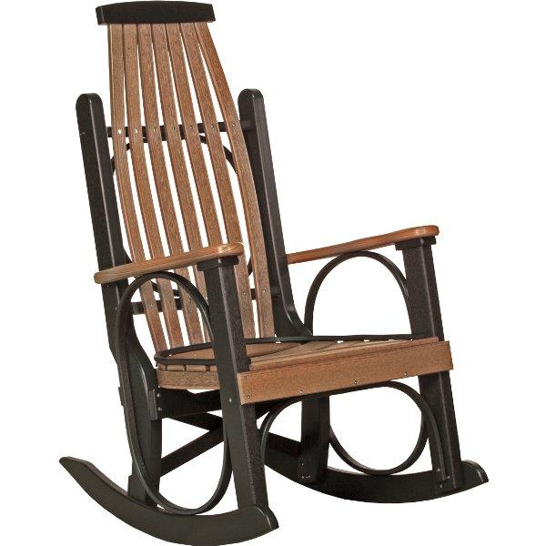 Grandpa's Rocker Rocker Chair Antique Mahogany &amp; Black