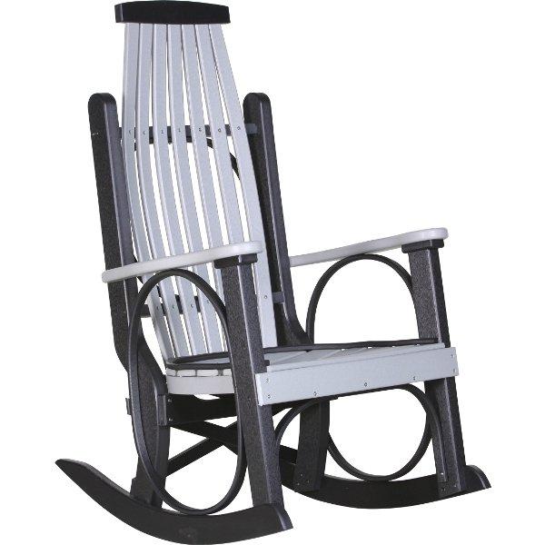 Grandpa's Rocker Rocker Chair Dove Gray &amp; Black