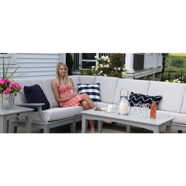 Granville Deep Seating Sectional Corner Chair With Cushions Outdoor Chair