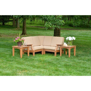 Granville Deep Seating Sectional Left Arm Chair With Cushions - The Charming Bench Company