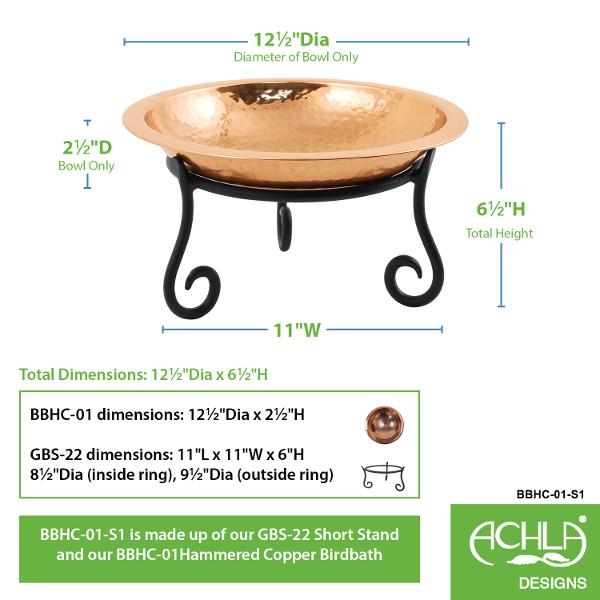 Hammered Copper Birdbath Bowl Copper Birdbath Bowl
