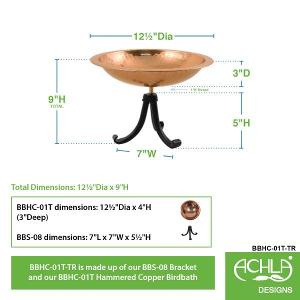 Hammered Copper Birdbath Bowl Copper Birdbath Bowl