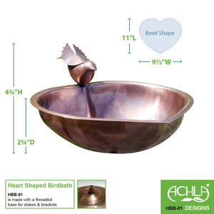Heart Shaped Birdbath Birdbath