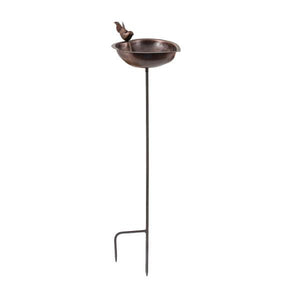 Heart Shaped Birdbath Birdbath Bowl & Stake
