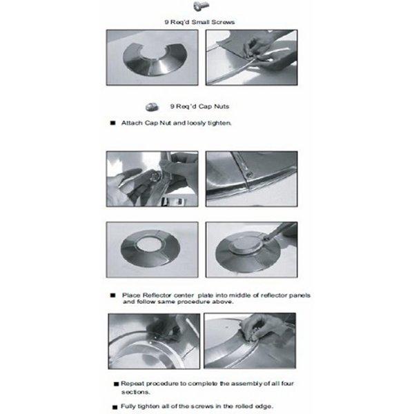 Hiland Heat Reflector Shield (3 Hole Mount) Most Common Reflector Shield