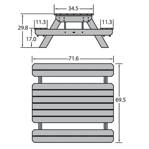 Hometown Picnic Table Picnic Table