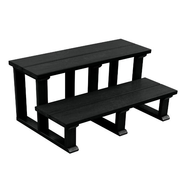 Hot Tub Spa Two Tier Steps 32 Inch Tier Steps Black