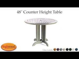 Round Counter Height Outdoor Dining Table