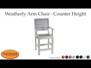 Weatherly Outdoor Counter Height Armchair