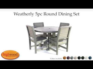 Weatherly 5pc Round Dining Height Table Set