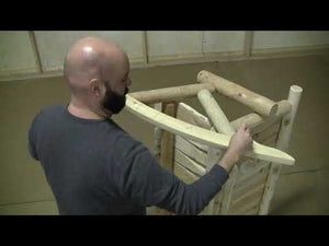 Cedar Log 4 ft Rocking Love Seat