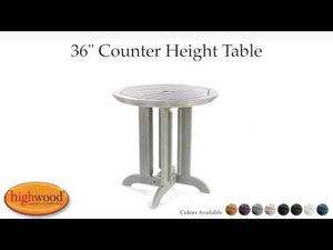 Round Counter Height Outdoor Dining Table