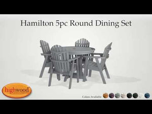 Adirondack Hamilton 5pc Round Dining Set