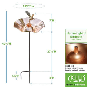 Hummingbird Birdbath Birdbath