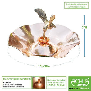 Hummingbird Birdbath Birdbath
