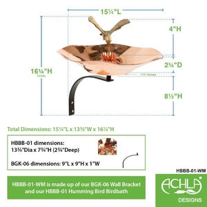 Hummingbird Birdbath Birdbath