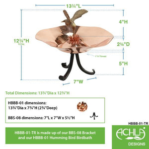 Hummingbird Birdbath Birdbath