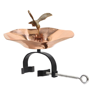 Hummingbird Birdbath Birdbath Bowl & Over Rail Bracket