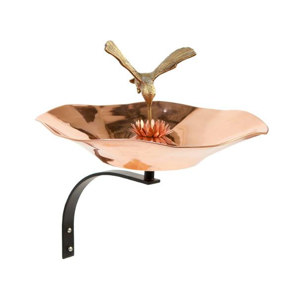 Hummingbird Birdbath Birdbath Bowl &amp; Wall Bracket