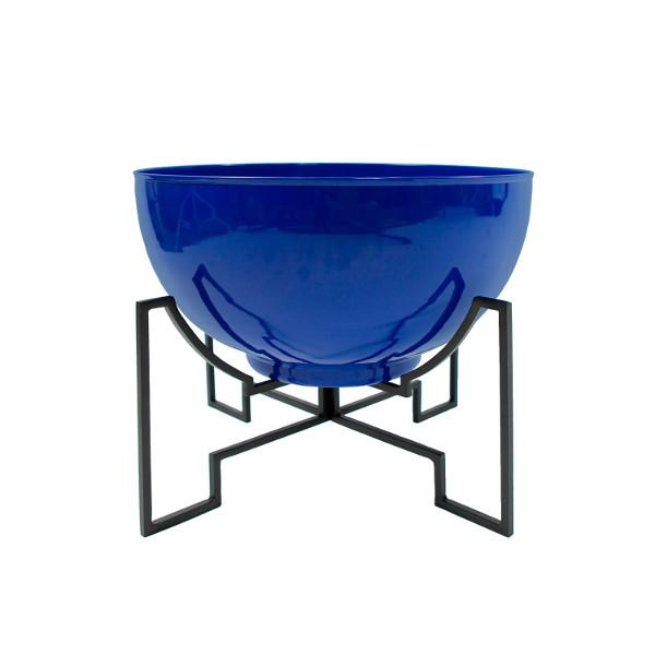 Jane Planters with Steel Patina Bowls Planters with Bowls Planter II / French Blue