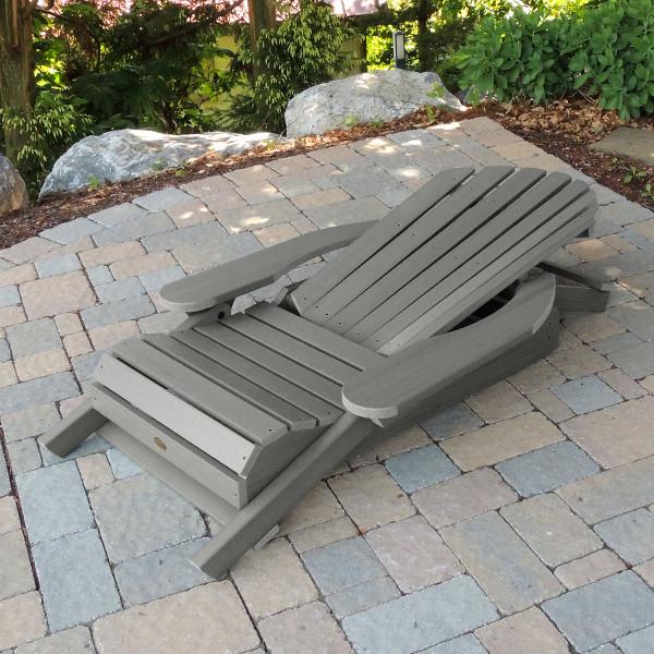King Hamilton Folding &amp; Reclining Adirondack Outdoor Chair Patio Chair