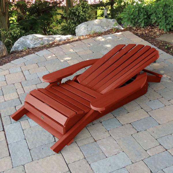 King Hamilton Folding &amp; Reclining Adirondack Outdoor Chair Patio Chair