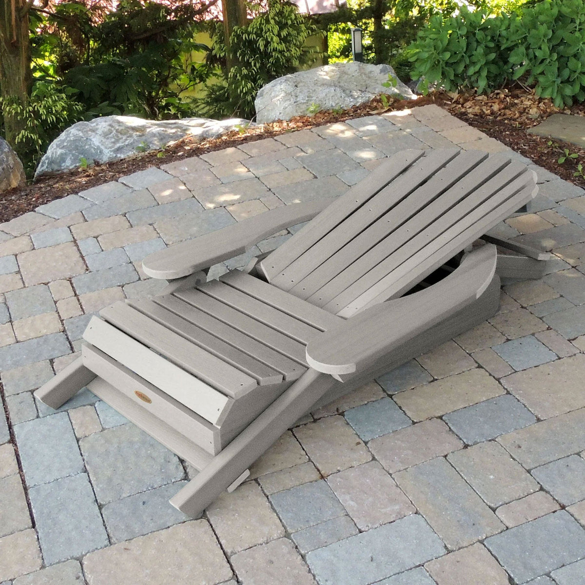 King Hamilton Folding &amp; Reclining Adirondack Outdoor Chair Patio Chair