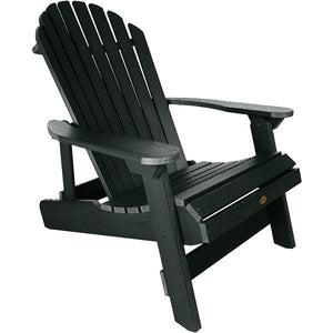 King Hamilton Folding & Reclining Adirondack Outdoor Chair Patio Chair Charleston Green