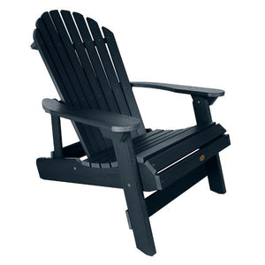 King Hamilton Folding & Reclining Adirondack Outdoor Chair Patio Chair Federal Blue
