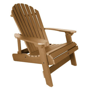 King Hamilton Folding & Reclining Adirondack Outdoor Chair Patio Chair Toffee
