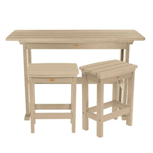 Lehigh 3pc Counter Height Balcony Set Conversation Set Tuscan Taupe