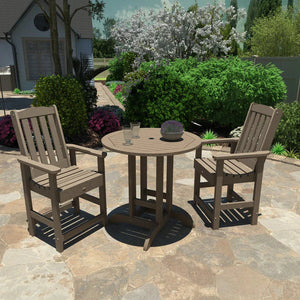 Lehigh 3pc Round Counter Height Outdoor Patio Dining Set Dining Set