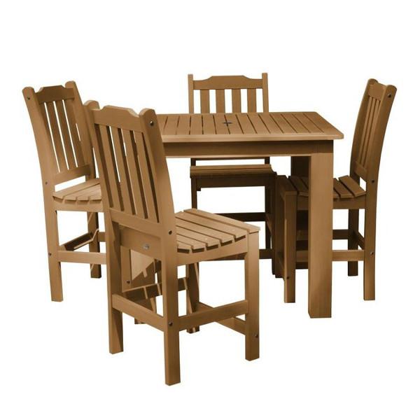 Lehigh 5pc Square Counter Height Outdoor Dining Set 42" x 42" Dining Set
