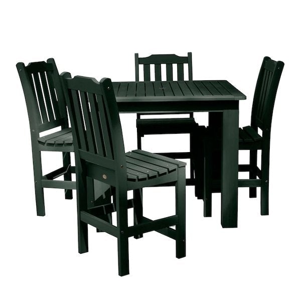 Lehigh 5pc Square Counter Height Outdoor Dining Set 42" x 42" Dining Set Charleston Green