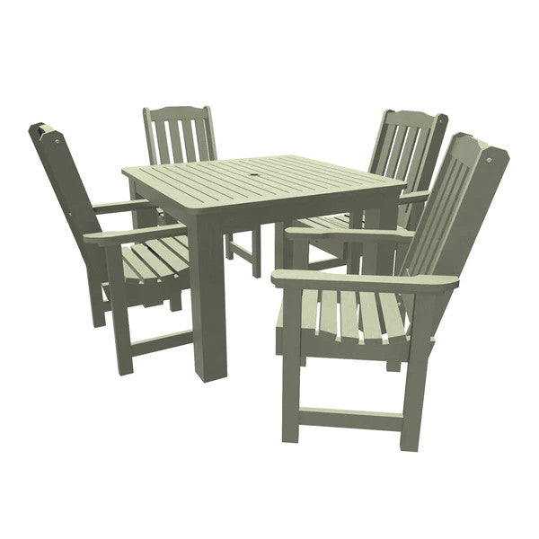 Lehigh 5pc Square Patio Dining Set Dining Set Eucalyptus