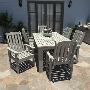Lehigh 7pc Rectangular Outdoor Dining Set Dining Set