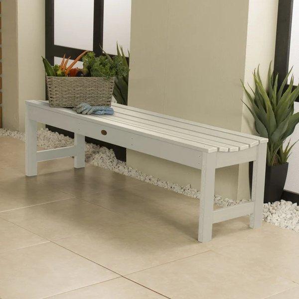 Lehigh Backless Synthetic Wood Picnic Bench Picnic Bench