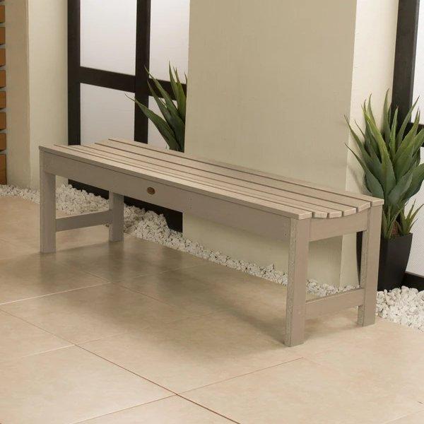 Lehigh Backless Synthetic Wood Picnic Bench Picnic Bench