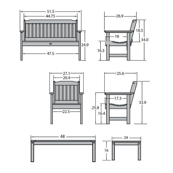 Lehigh Garden Conversation Set Conversation Set