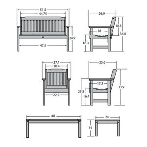 Lehigh Garden Conversation Set Conversation Set