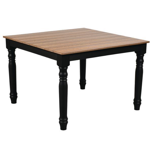 Little Cottage Co. Farm Table Table Bark &amp; Black