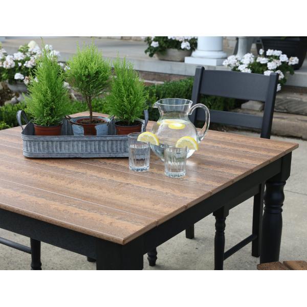 Little Cottage Co. Farm Table Table Bark &amp; White