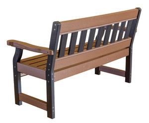 Little Cottage Co. Heritage 4ft. Recycled Plastic Garden Bench Garden Benches Black