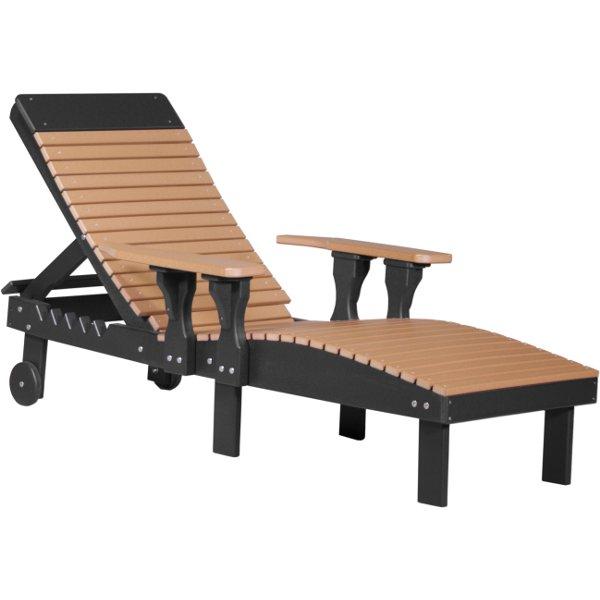 Lounge Chair Lounge Cedar &amp; Black