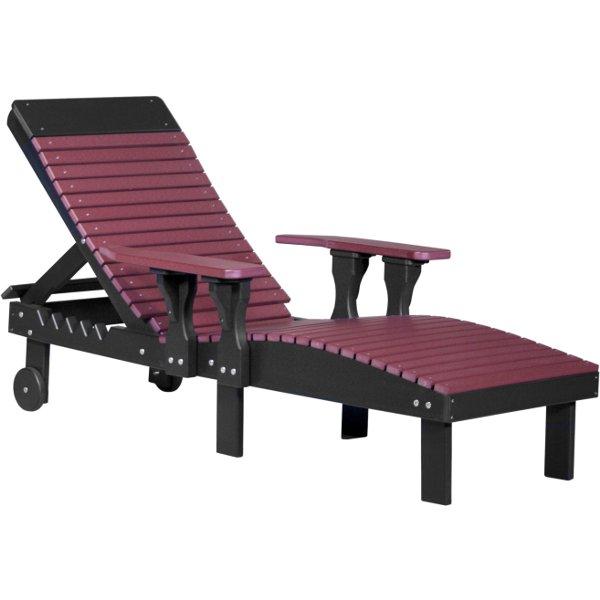 Lounge Chair Lounge Cherrywood &amp; Black