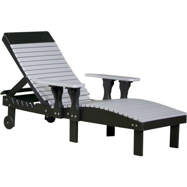 Lounge Chair Lounge Dove Gray &amp; Black