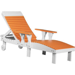 Lounge Chair Lounge Tangerine & White