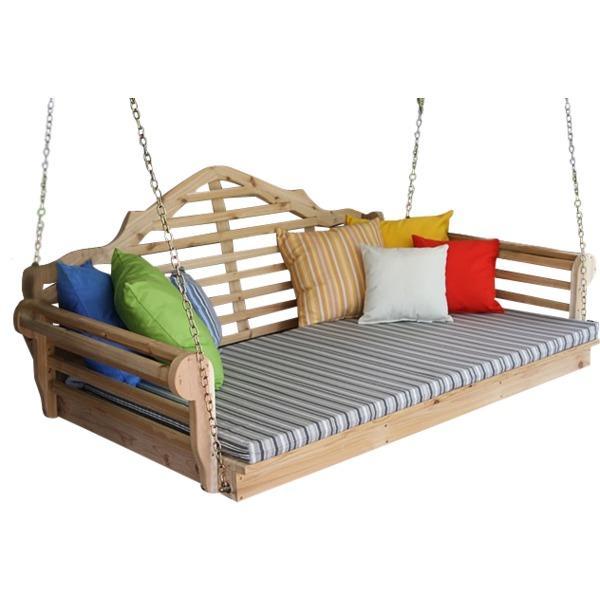 Marlboro Red Cedar Swing Bed Porch Swing Bed